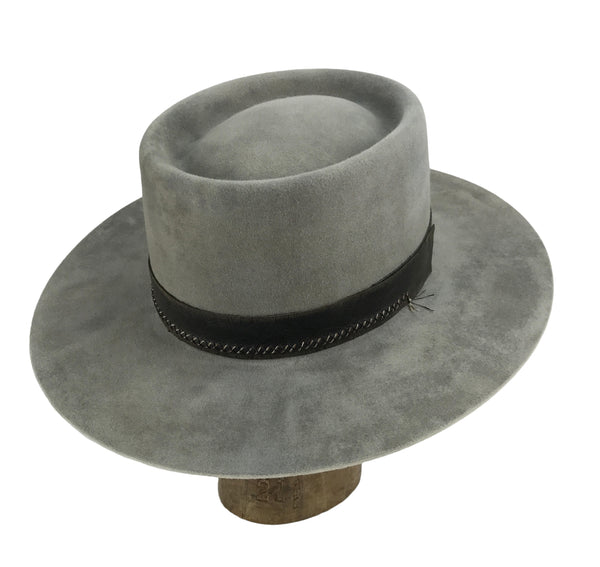 Crossfire Wool Felt Gambler Hat - XL - Black 