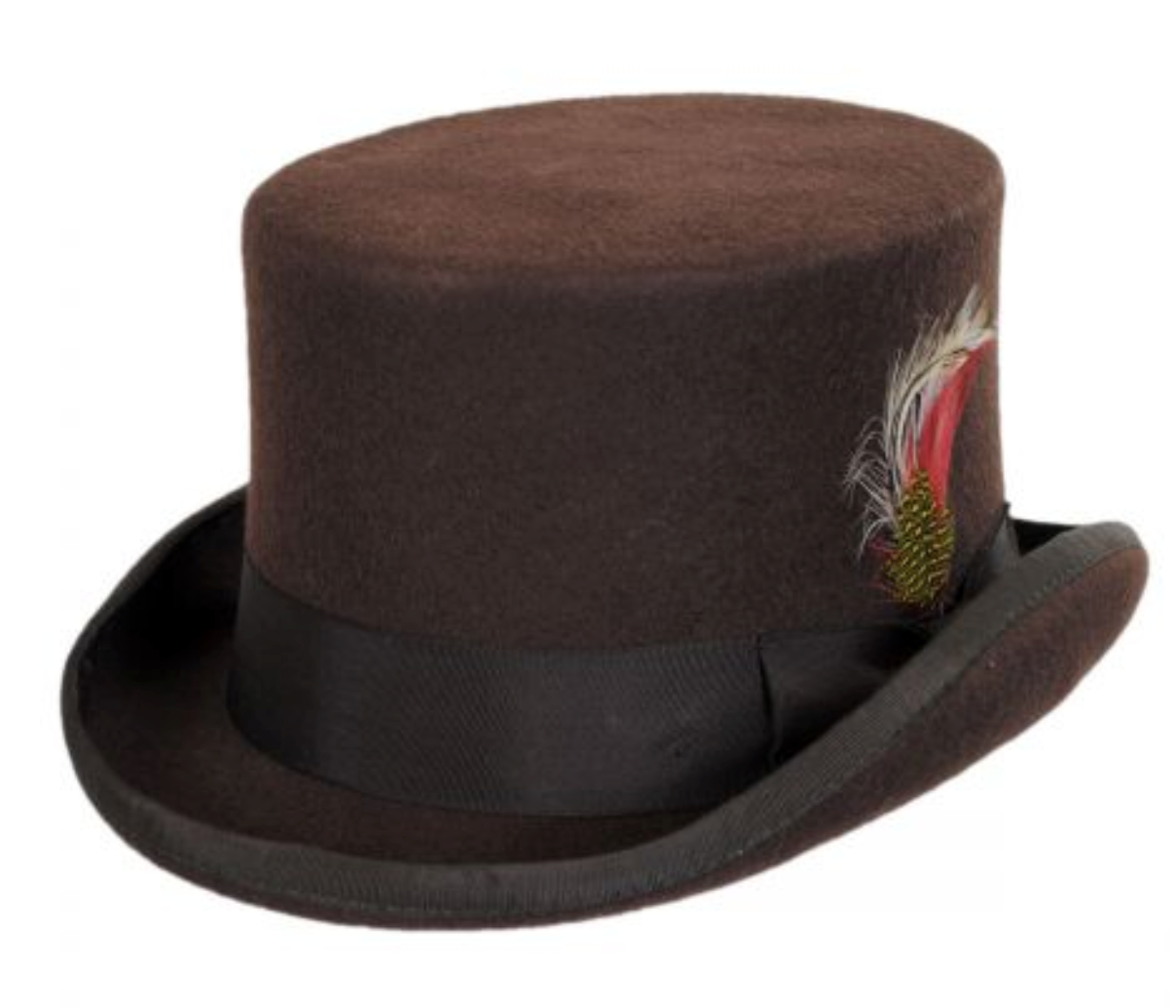 Jaxon Hats Stovepipe Wool Felt Top Hat - L - Black, Men's, Size: Large